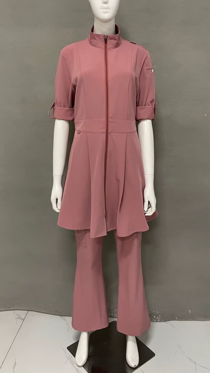 Faly Knee Length Scrub Top