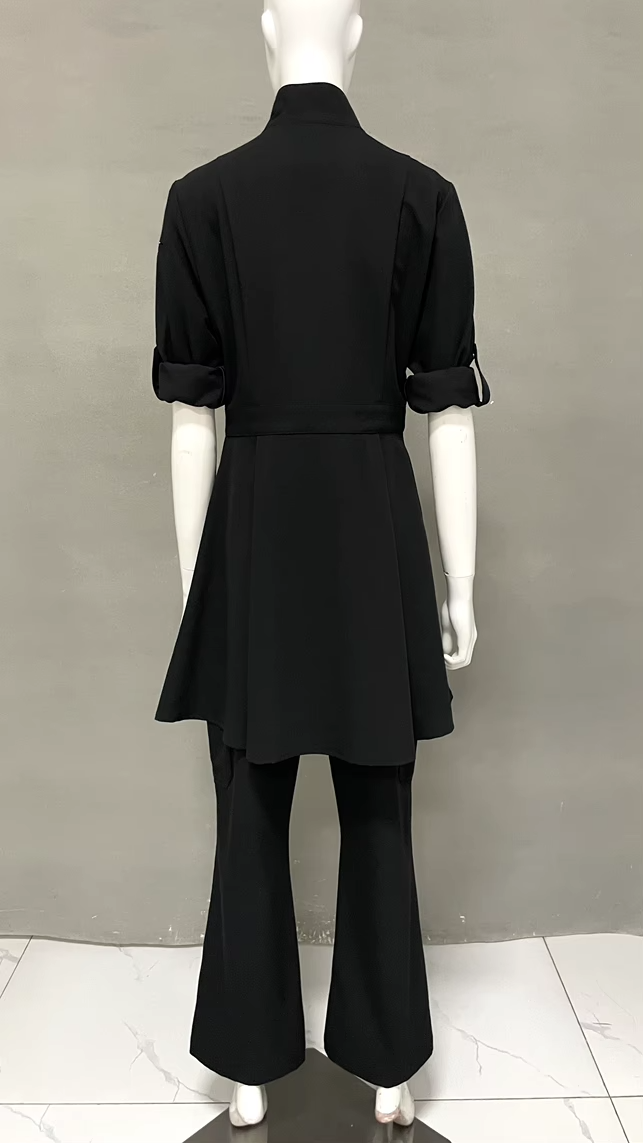 Faly Knee Length Scrub Top