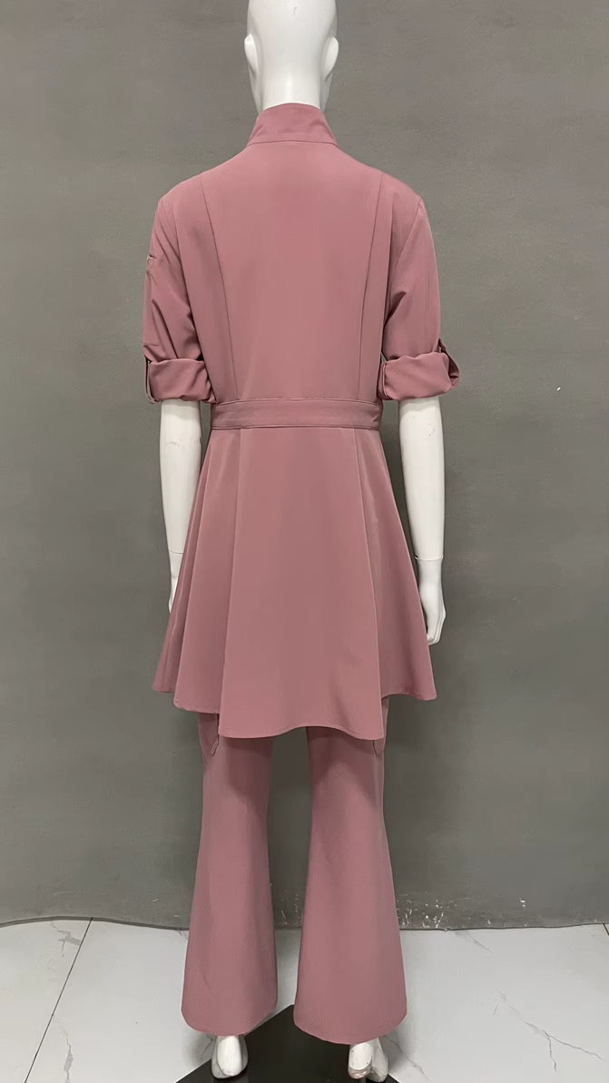 Faly Knee Length Scrub Top